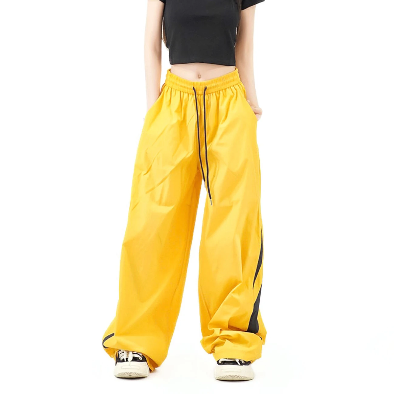 

Y2K Cargo Pants Women Streetwear Oversized Wide Leg Sweatpants Harajuku Big Pockets Joggers High Waist Baggy Sports Trousers