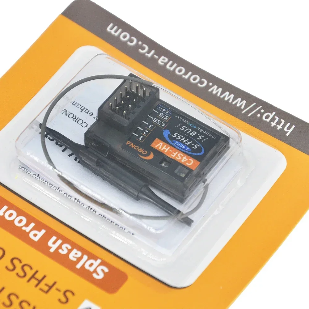 

Corona RC C4SF-HV 2.4GHz Futaba FHSS/S-FHSS Compatible Receiver SBUS For 3PL, 3PRKA, 4PLS, 4PX, 4GRS 4PM