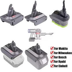 Battery Adapter Converter For Makita/Dewalt/Milwaukee/Bosch/Ryobi 18V Li-ion Battery To For Dyson V6 V7 V8 Animal Vacuum Cleaner
