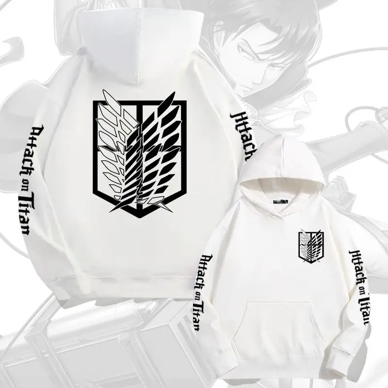 Japan Anime Attack on Titan Men Hoodies Spring Autumn Hip Hop Casual Pullover Top Hoodie Fashion Sweatshirts Jogging Sportswear