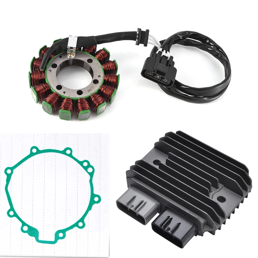 

For Kawasaki ZX6R ZX600 Ninja 600 ZX-6R 2009 - 2017 Stator Coil + Regulator Rectifier + Gasket