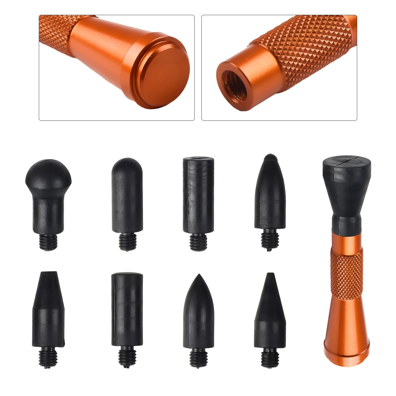 Effective Dent Repair  Paintless Hail Dent Removal Kit  Auto Body Tap Down Pen Tools + 9 Different Heads  Professional Results