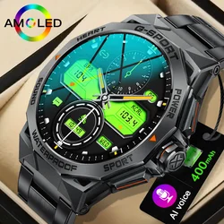 LIGE Screen Amoled Smart Watch Bluetooth Call Waterproof Smartwatch Men 1.43 Inch 466*466 HD Display 400Mah Battery Sports Watch