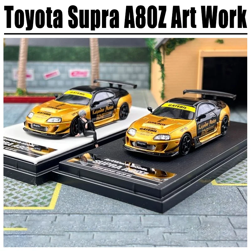 TM 1/64 Toyota Supra A80Z Art Work Limited Edition Twin Auto Pakket Legering Speelgoed Motor Diecast Metaal Model Gift