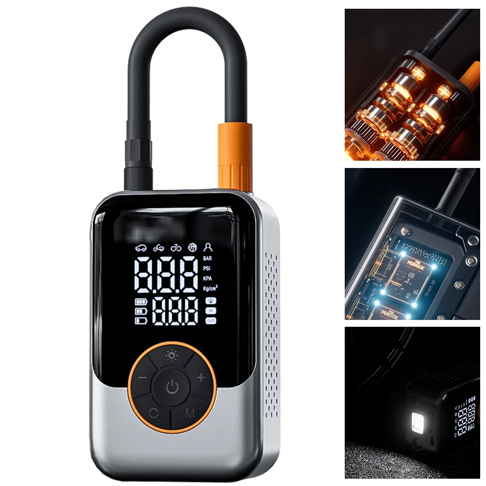 Wireless Car Air Pump Quick Charging Portable Air Compressor Intelligent Car Tire Wireless Air Pump for Car Motorcycle Bicycle