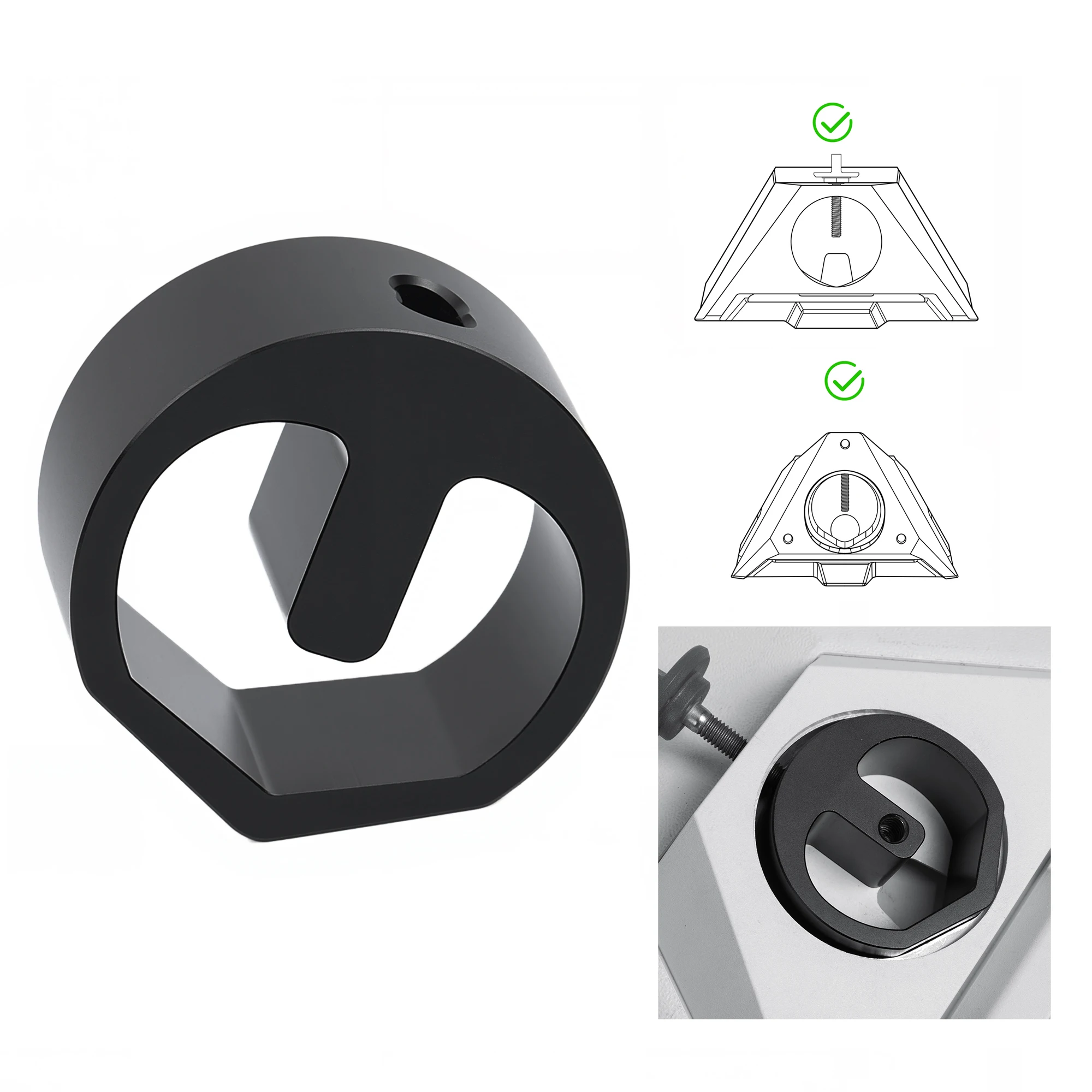 For Starlink Mini Tripod Mount Adapter Conversion Adapter Compatible with StarLink Mini Pipe Mount 1/4