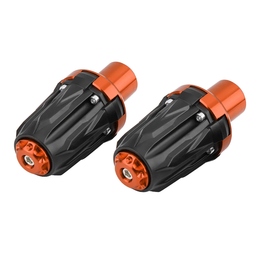 1 Pair 10mm Motorcycle Exhaust Frame Sliders Orange Anti Crash Falling Protector OEM Crash Pad