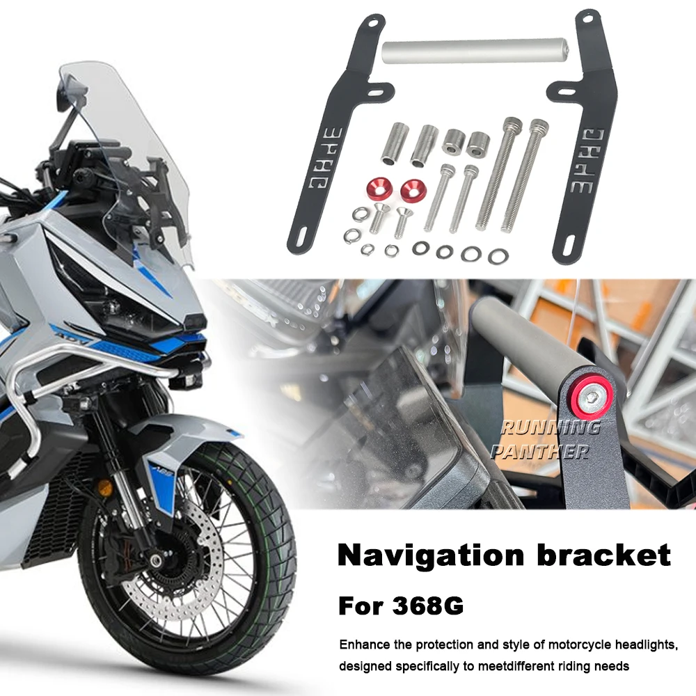 For ZONTES 368G 368-G  Motorcycle Navigation GPS Stand Holder Mobile Phone Aluminum Mount Bracket