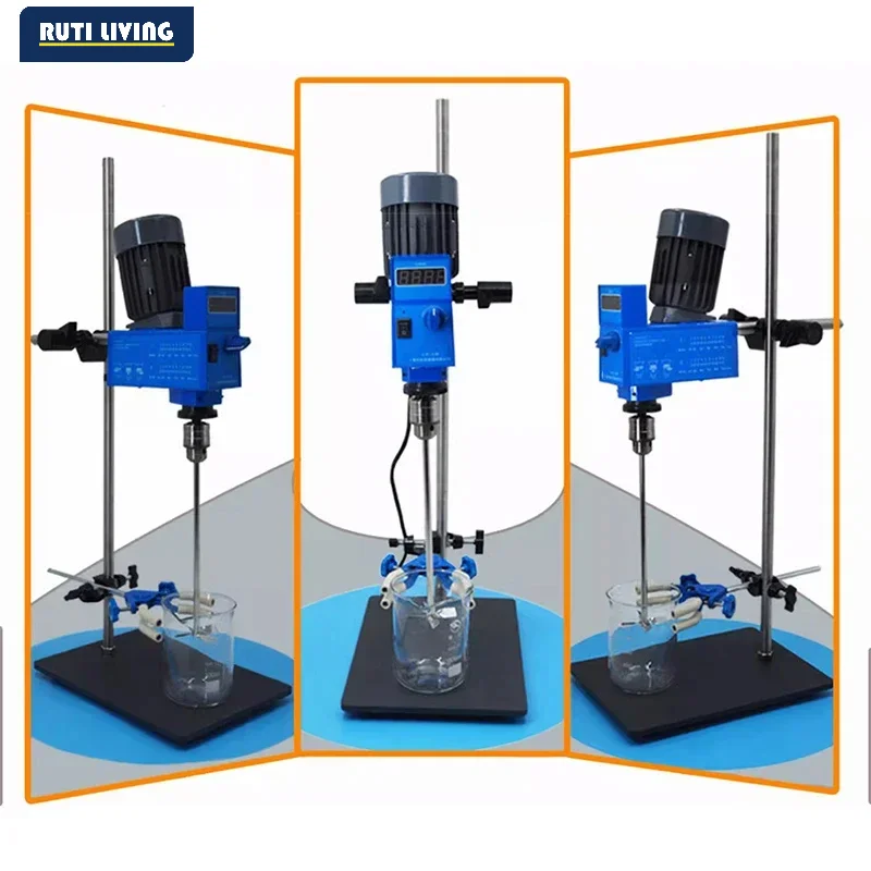 New Digital 20L Stainless Steel Digital Electric Overhead Stirrer Lab Laboratory Liquid Agitator Mixer Stirring Machine AM120Z-H