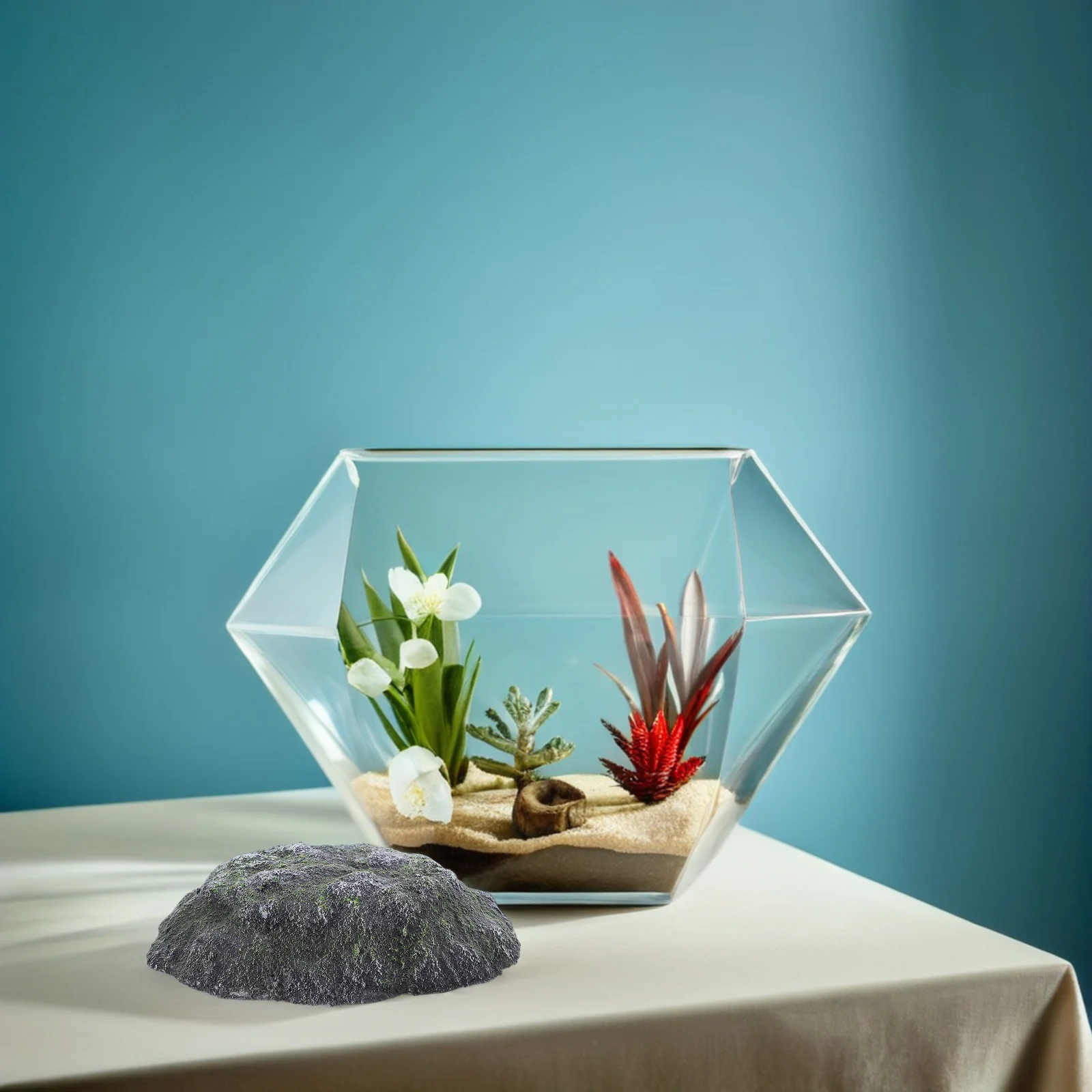 

Turtle Basking Platform Resin Floating Dock For Aquatic Turtles Reptile Sunbathing Shelter Tank Decor Basking Rock