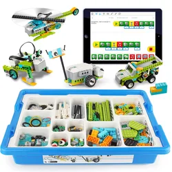 Building Blocks Technical Parts Compatible 45300 WeDo 2.0 Robotics Construction Core Set Building Blocks Educational DIY Gifts