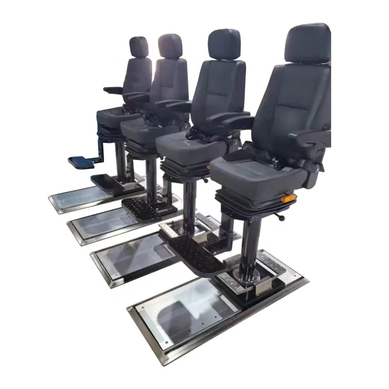 

Marine Driving Chair Black Captain Boat Seats Sailor Chairs Ship pilot Chair With Sliding Rail