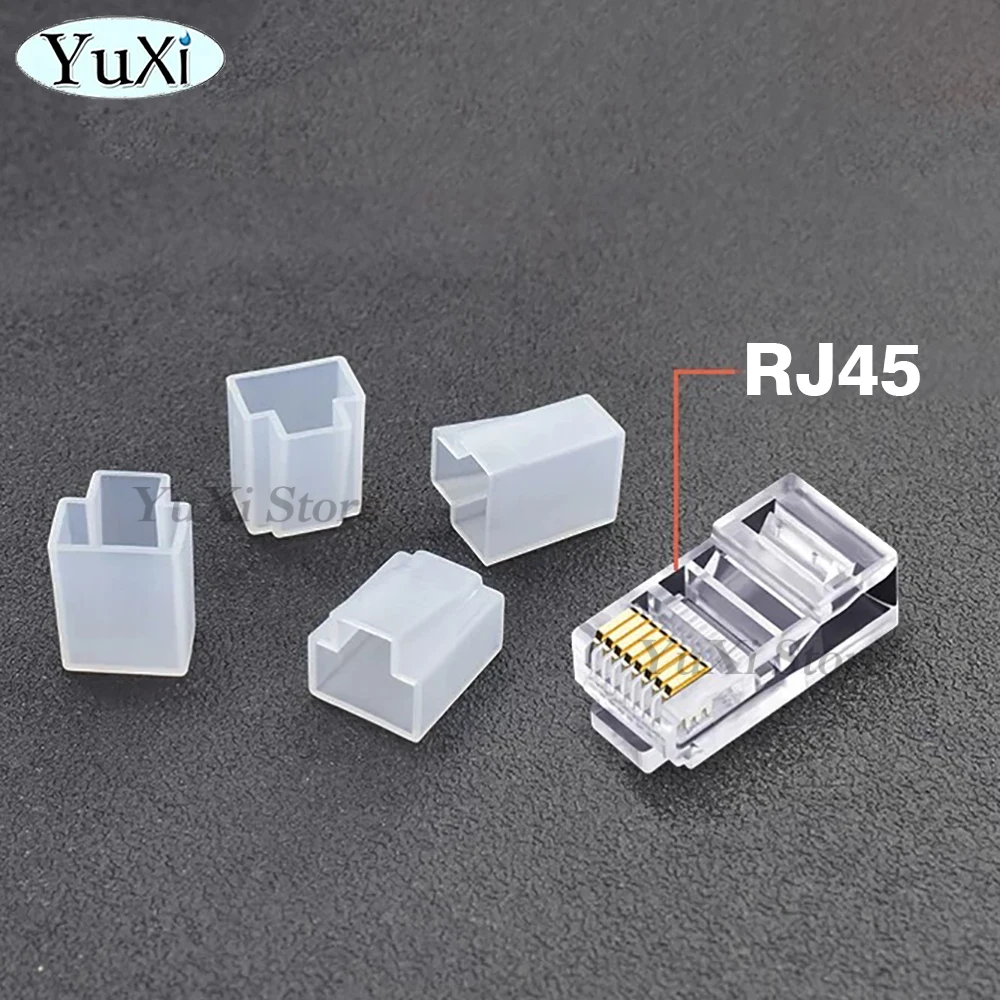 Picture 5: RJ45 Ethernet Connector Dustproof Cover Network Plug Cover Cap for Cat5e Cat6 CAT7 CAT8 RJ45 Protector Plug Caps