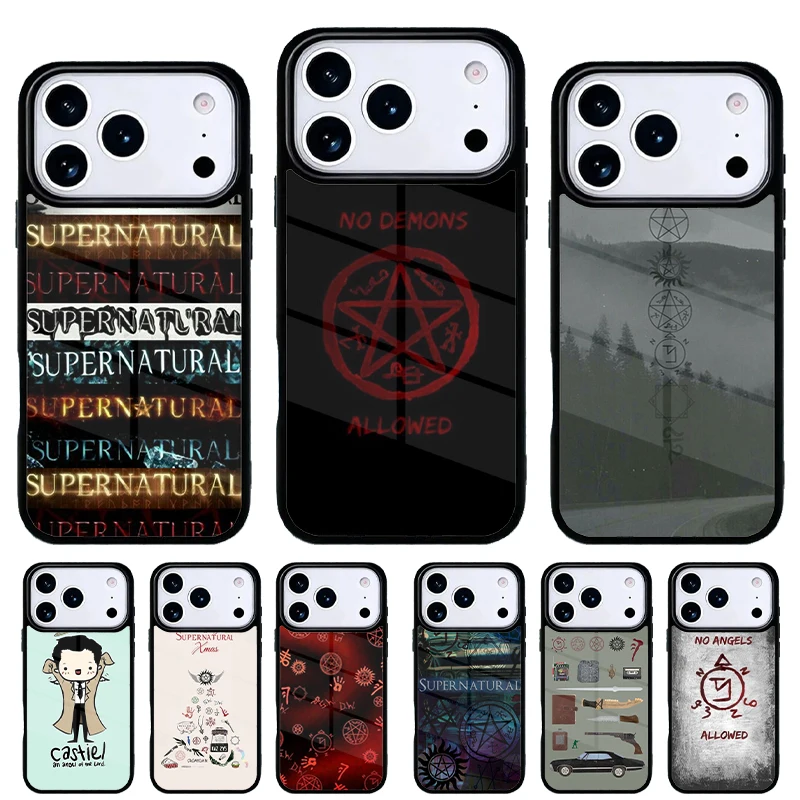 Funda Castiel Supernatural para iPhone – Carcasa trasera 15 Pro Max