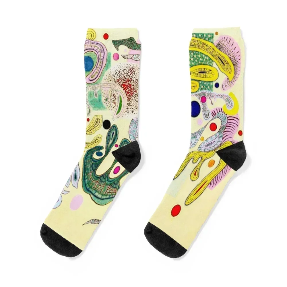 

Капригодные формы Wassily kandinsky носки с абстрактным рисунком японская мода модные зимние носки для мужчин и женщин