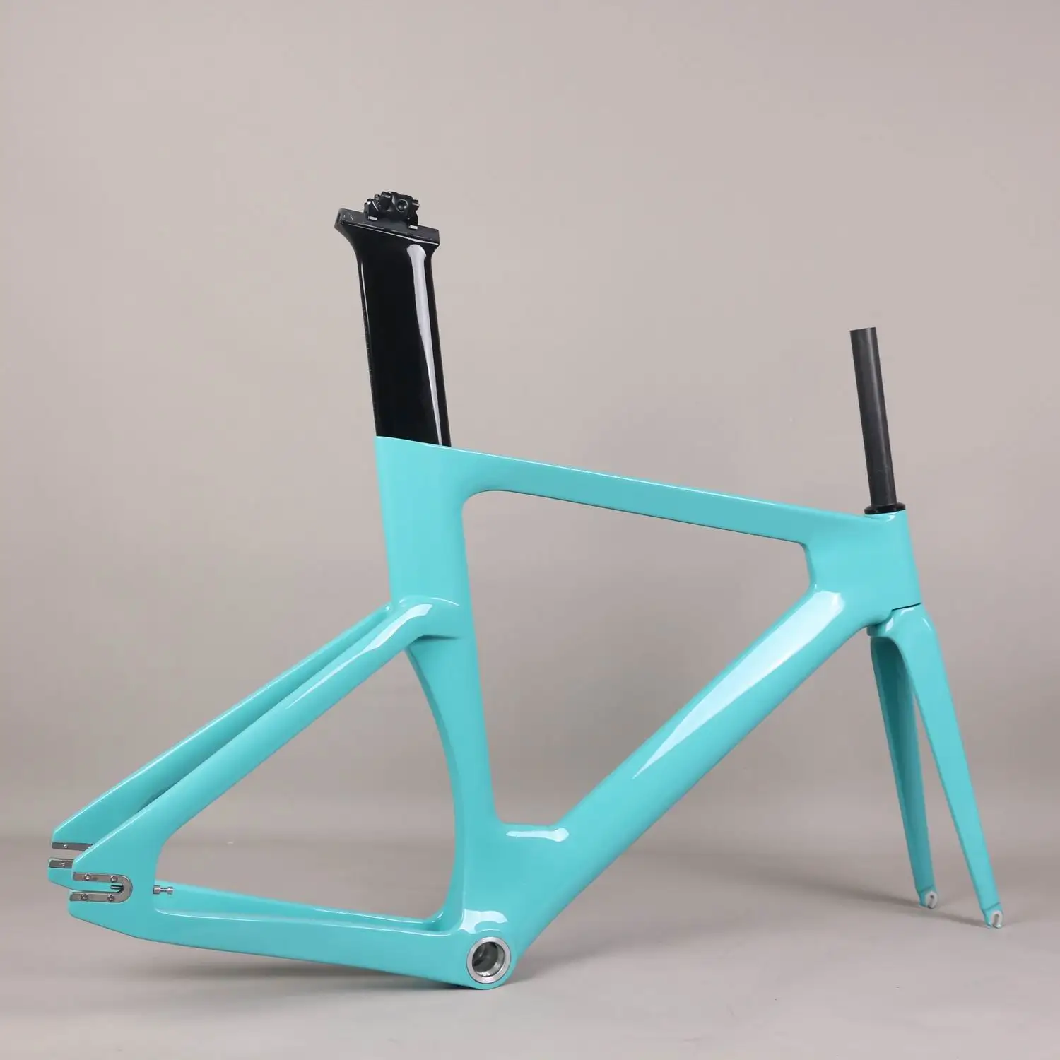 2023 custom paint carbon track frame road frames fixed gear bike frameset fork have hole