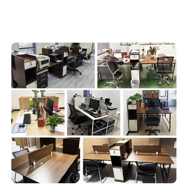 Duplo, mesa, assento de pessoal, desktop de computador, escritório, pessoal