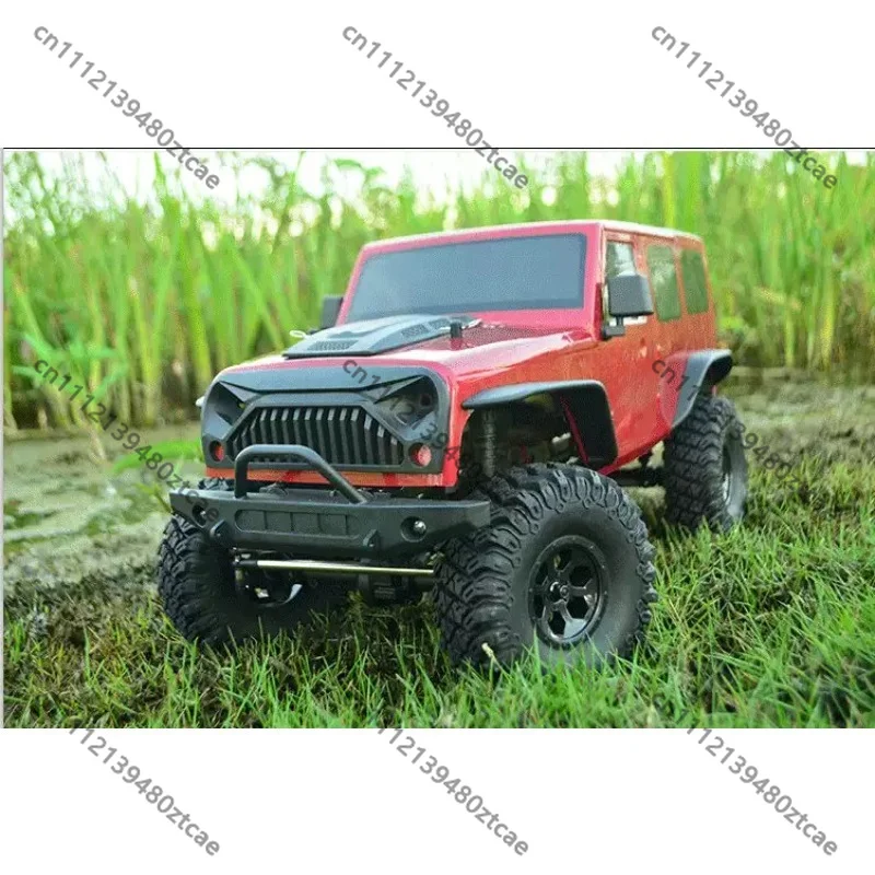 1/10 Scale Electric RC Off‑Road Crawler Car, Realistic Jeep‑Style Rock Crawler Hobby Model Vehicle