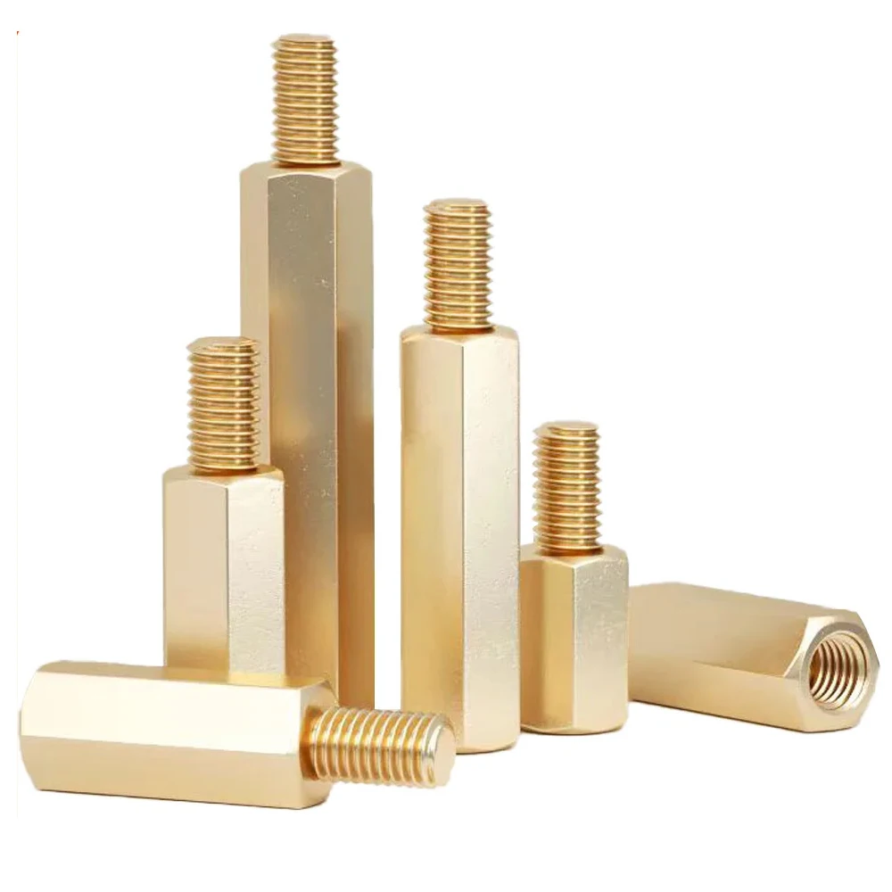 M2 M2,5 M3 M4 M5 M6 Hex Messing Abstandshalter Kupfer Abstand Schraube Männlich Weiblich Gewinde Säule PCB Spalte Computer Motherboard Spacer – Detail 5