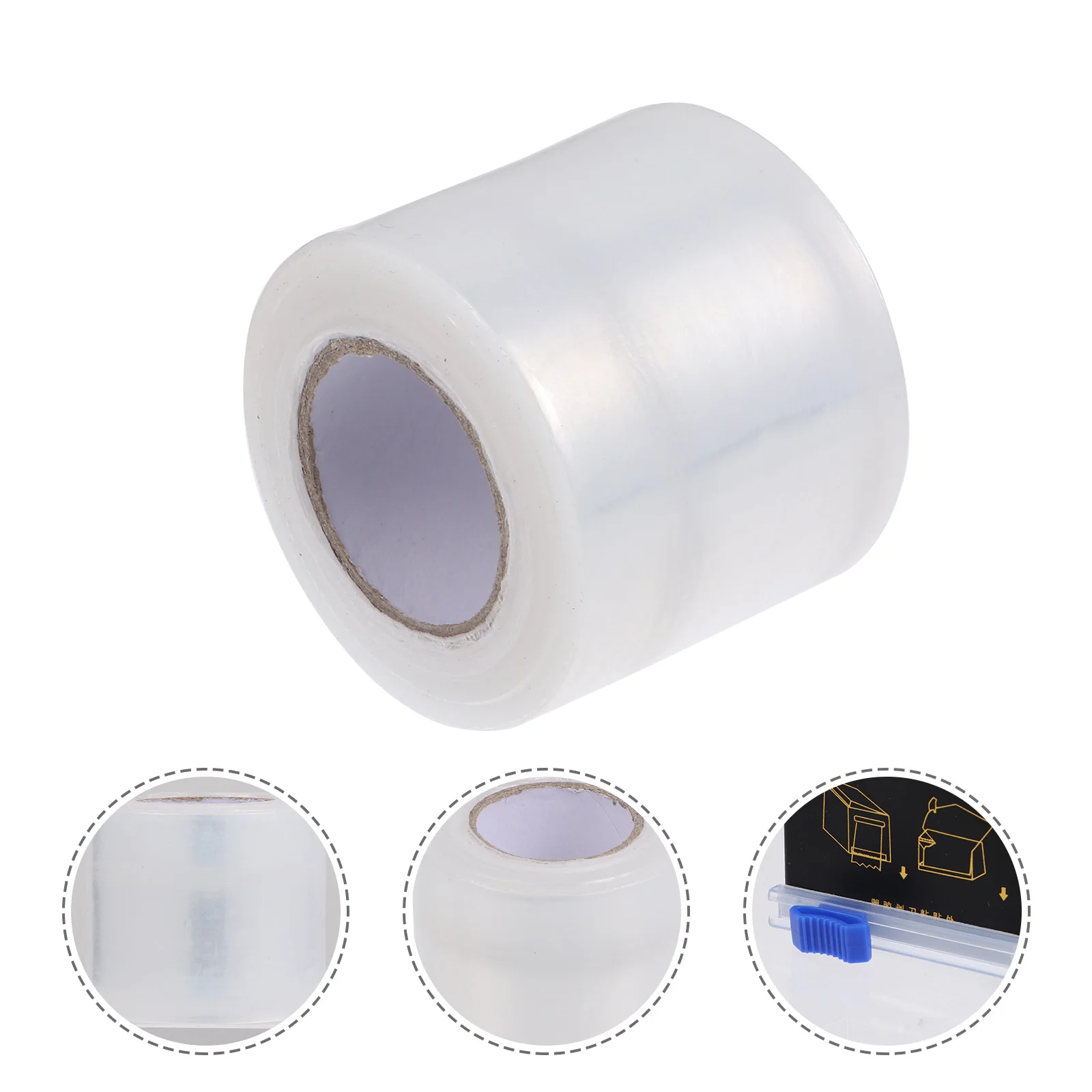 Film de Protection jetable pour les lèvres, 3 rouleaux, enveloppe plastique transparente, Film de maquillage Ultra fin et léger, soins des sourcils extensibles