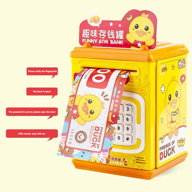 1PC Regali per bambini Salvadanaio elettronico in plastica Password elettronica Salvadanaio Password Contatore Codice Deposito sicuro