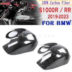 For BMW S1000RR S1000R 2021 2022 2023 2024 Pure Carbon Fiber Motorcycle Accessories Gas Fuel Tank Cover Protection Fairing Kits