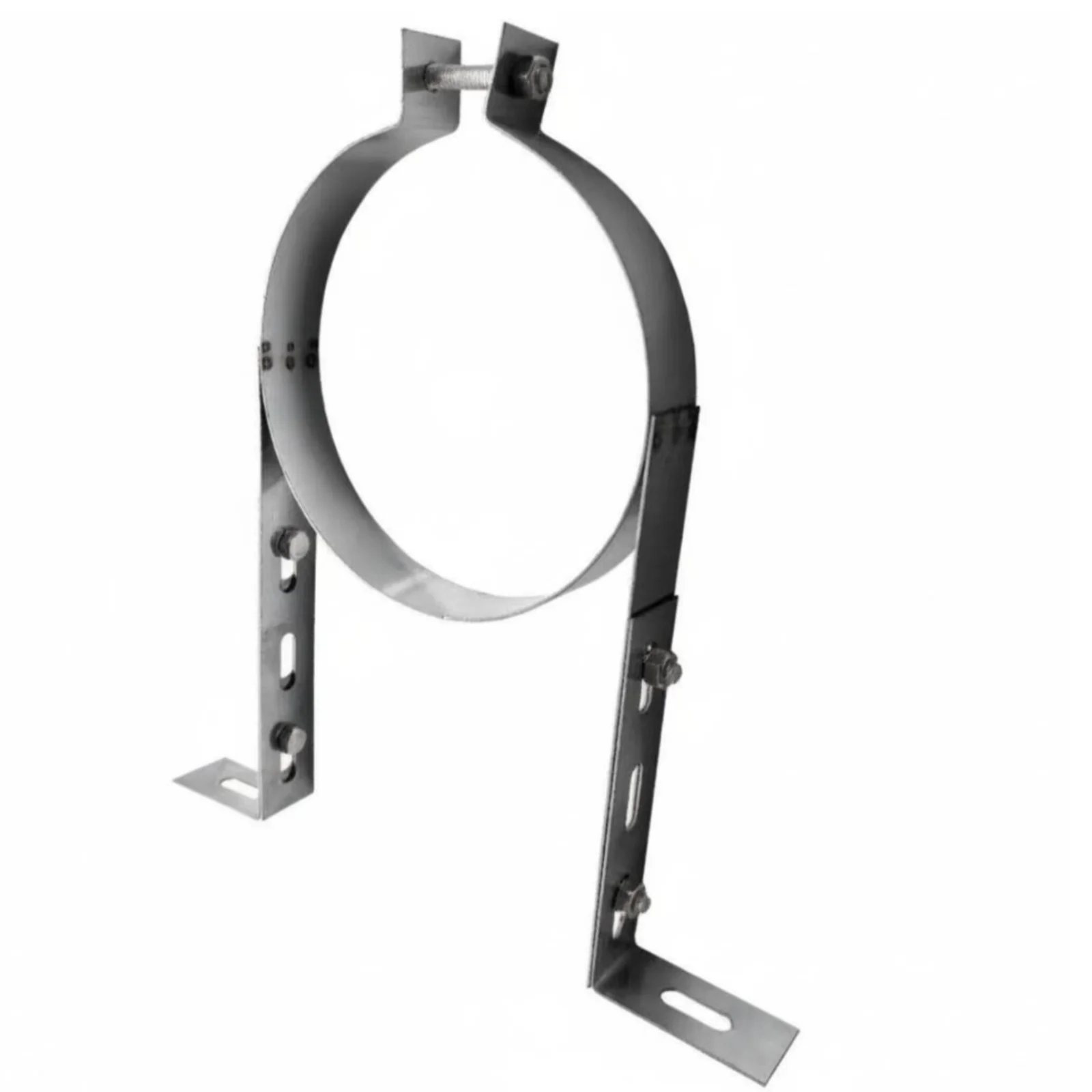 Adjustable Pipe Support Bracket Stainless Steel Exhaust Mounting Strap Reinforced Holder for Automotive Motorcycle Fitting