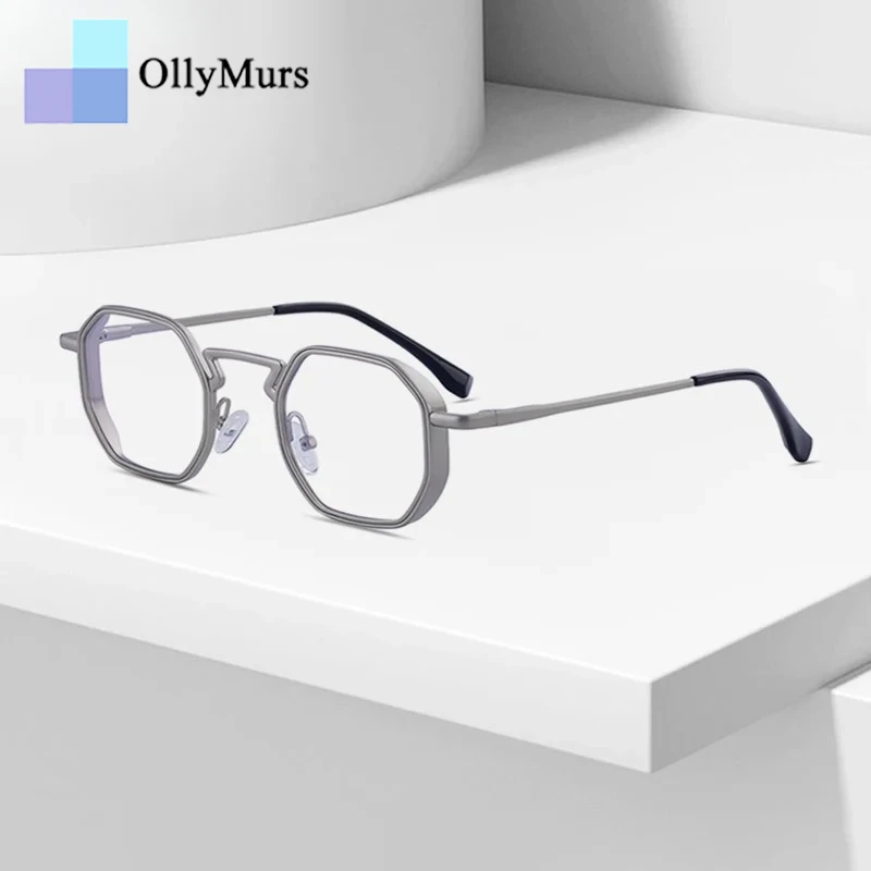 

OLLYMURS Man Prescription Anti Blue Light Glasses Men Optical Eyeglass Frames Lunette Pour Femme Original Myopia Lenses Eyewear