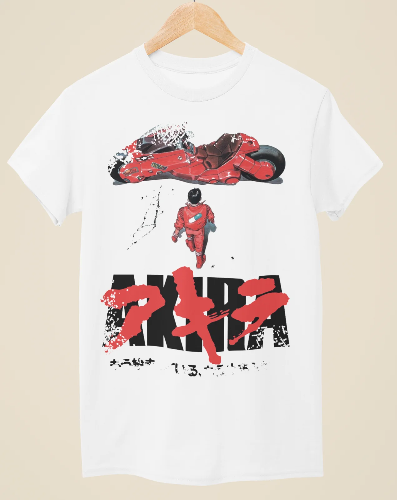 Akira - Movie Poster Inspired Unisex White T-Shirt