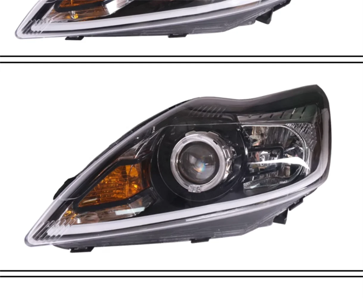 Car front lamp Headlight assembly For 09-14 Ford Focus DRL Daytime running light Turn signal 2pcs