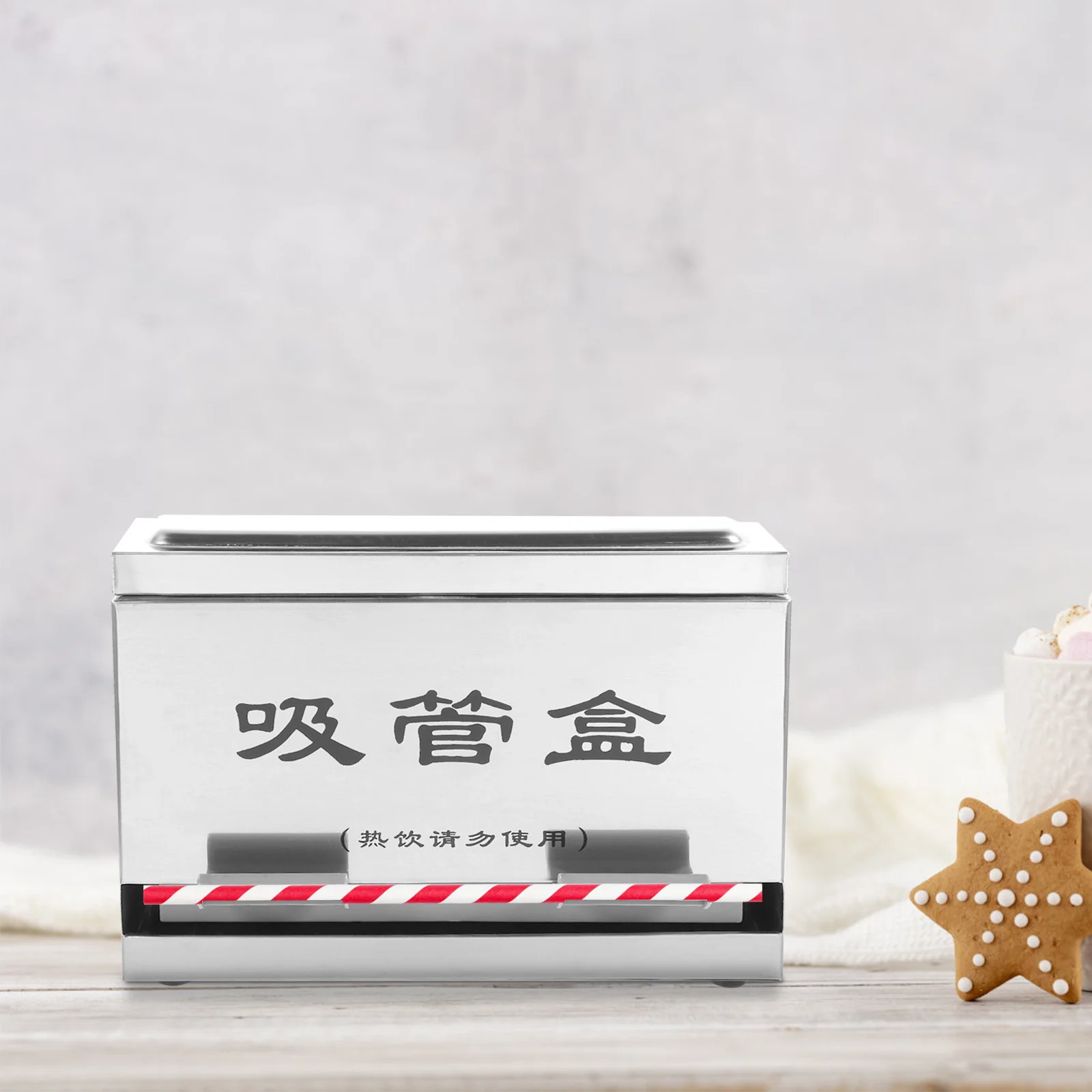 

Коробка для хранения соломинок из нержавеющей стали с механизмом выдавливания, подходит для соломинок диаметром 20 см и толщиной 2 см, диспенсер для соломинок для ресторанов, многоразовая.