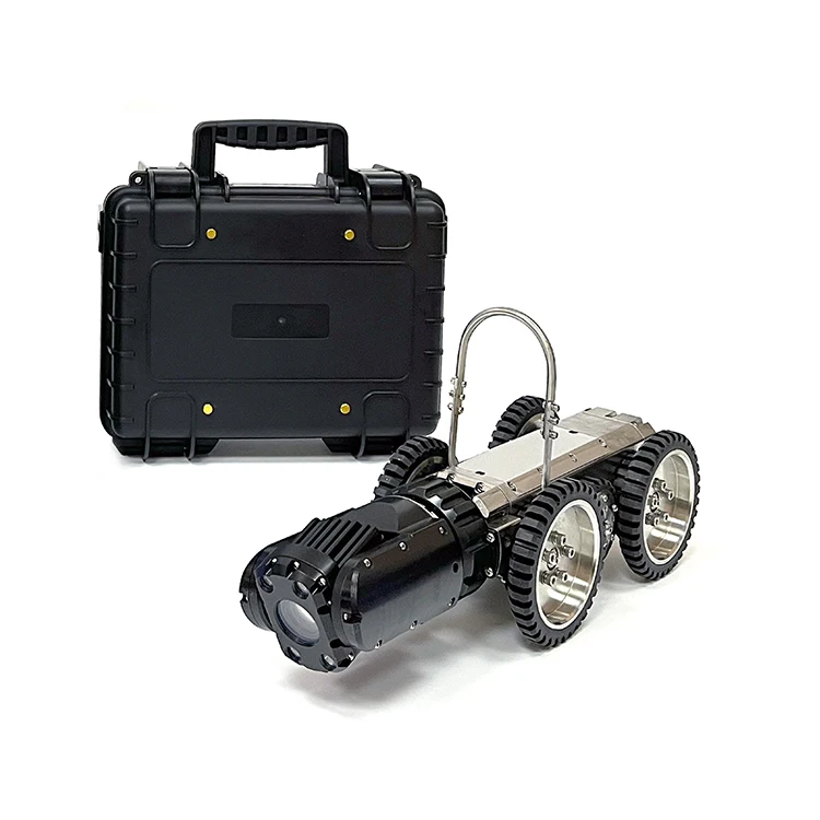 2MGP 4MGP CCTV Sewer Drain Pipe Video Inspection Borescope Crawler Robot Pan Tilt Zoom Camera