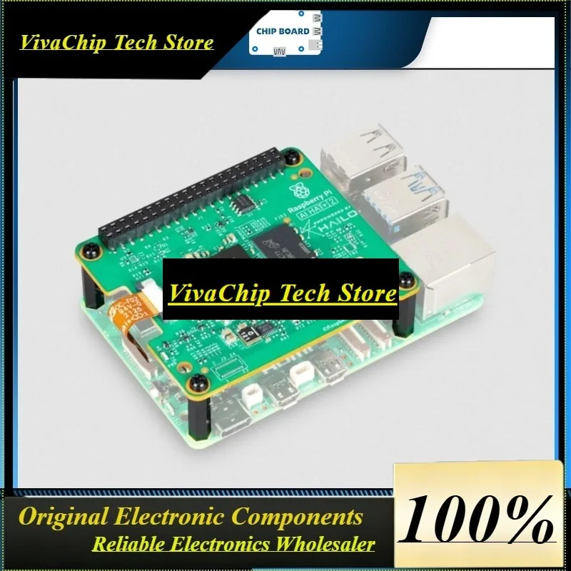 VoFSRaspberry Pi AI HAT+ 2 Expansion Board, A 40 TOPS Hailo-10H AI Accelerator And 8GB Of Dedicated On-board Memory, For Pi 5