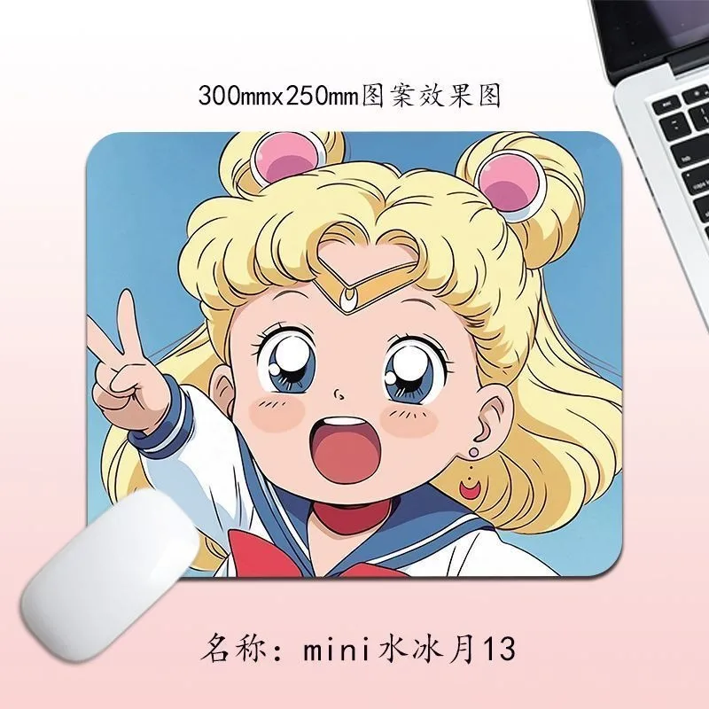 Sailor Moon Animation Peripheral Kawaii Mouse Pad Water Ice Moon Cartoon Personality Girls Office Computer Keyboard Desk Pad