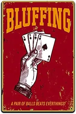 Bluffed: The Ultimate Wall Art Statement for Poker Enthusiasts and Game Room Vibes