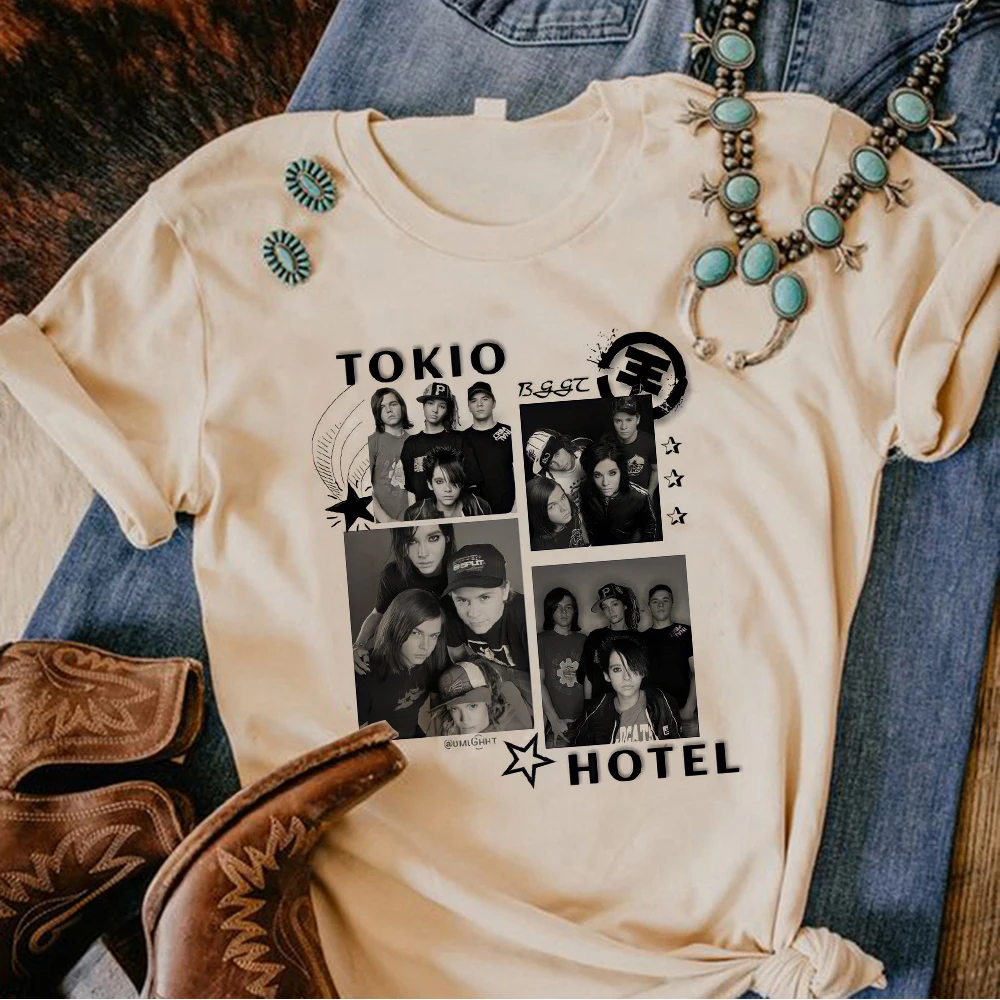 Tokio Hotel t-shirts women Japanese t-shirts female comic clothing