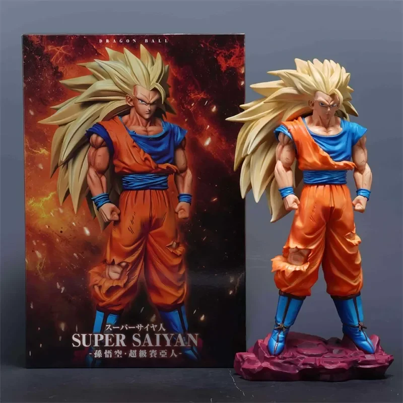 

Dragon Ball Super Three Goku Handmade Lk Mountain River Super Three Gk Statue Model Ornament Birthday Gift Anime Periphery Toy