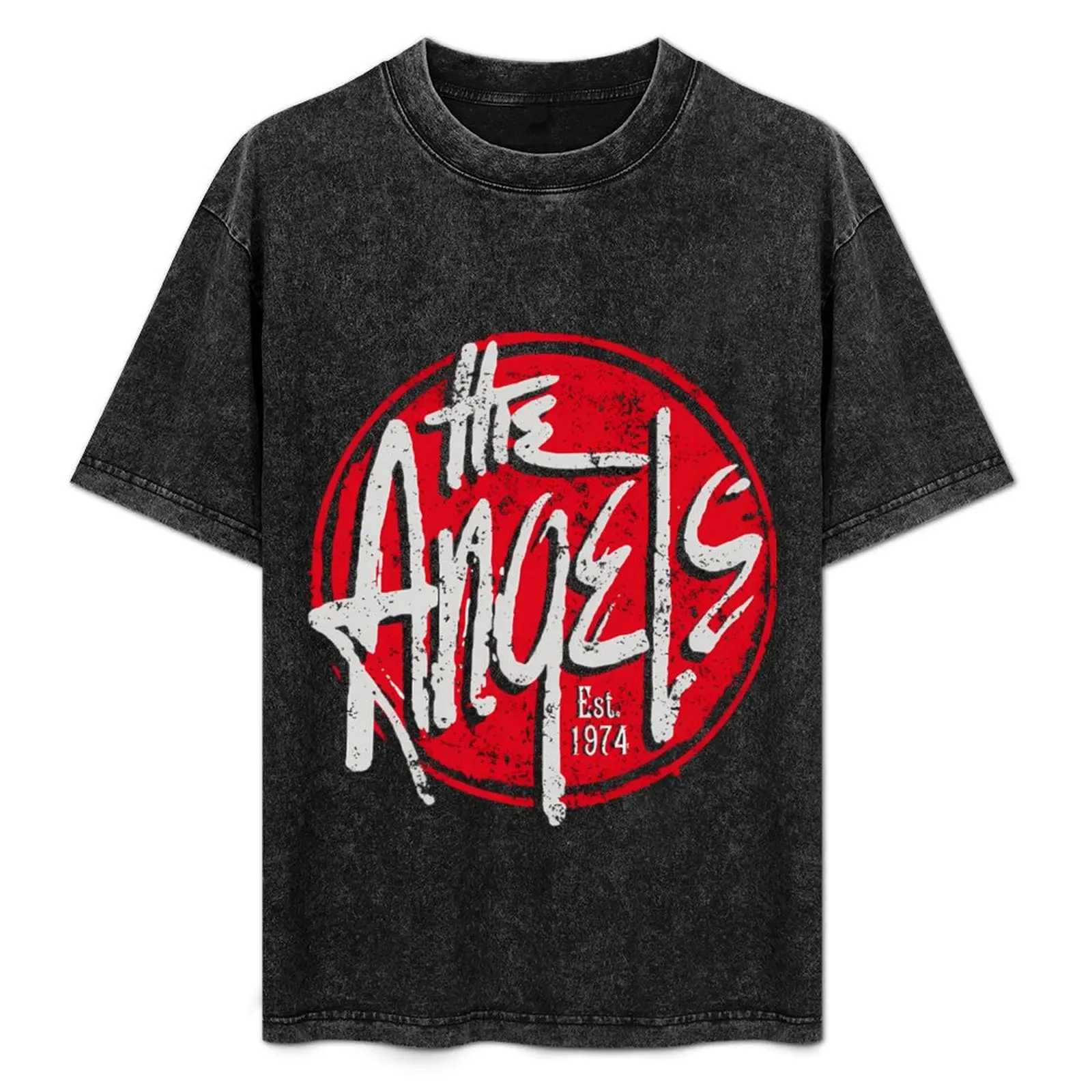 

THE ANGELS BAND Est 1974 Vintage Logo T-Shirt Sweat Resistant Workout Tee Shirt