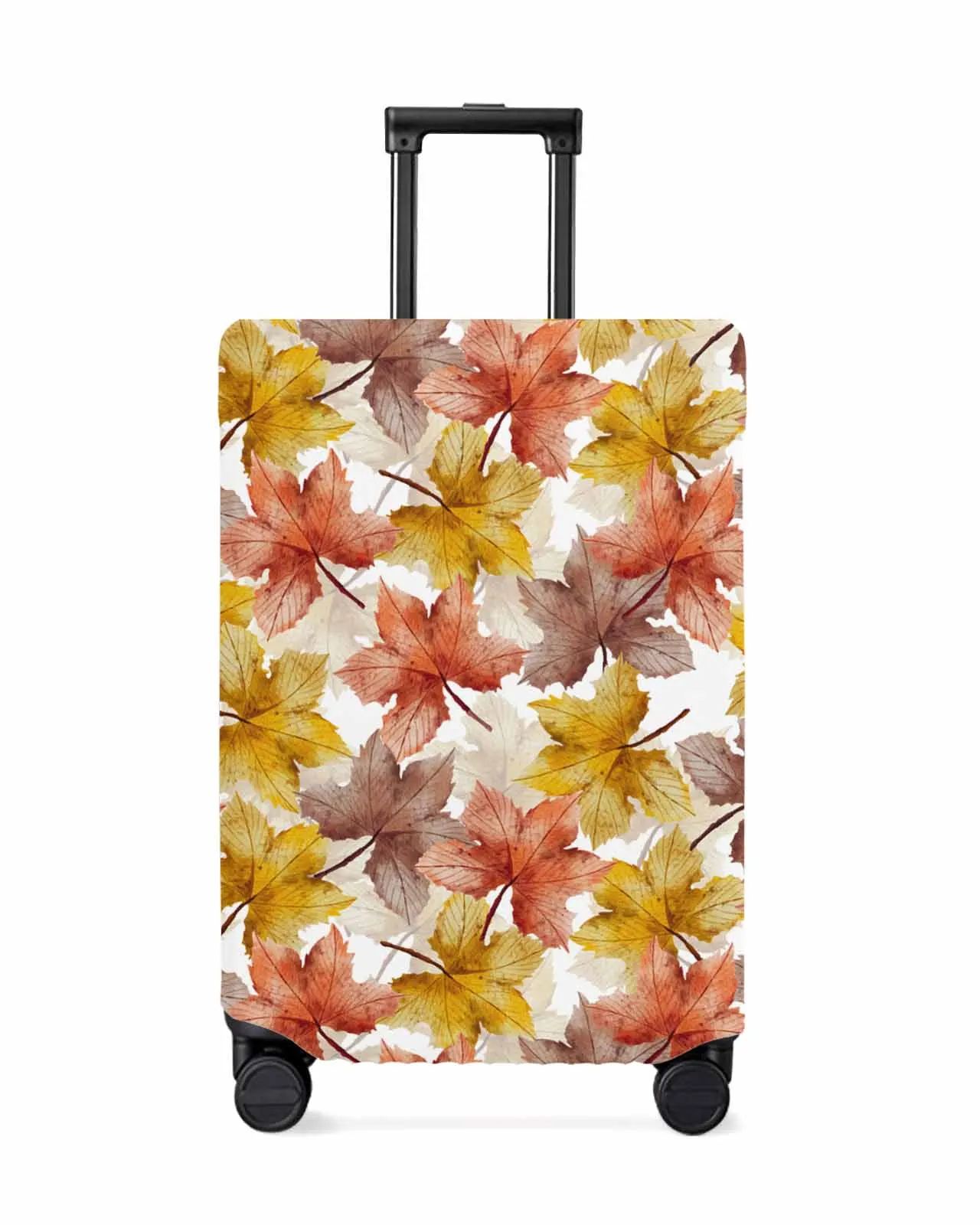 Autumn Plant Maple Leaf Countryside Luggage Cover Elastic Baggage Cover For 18-32 Inch Suitcase Case Dust Cover