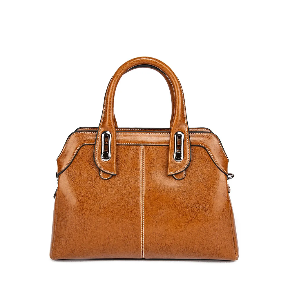 

Сумки с верхней ручкой, кожаные женские сумки, сумка через плечо с верхней ручкой, модные кошельки из воловьей кожи с масляным воском, сумки-мессенджеры