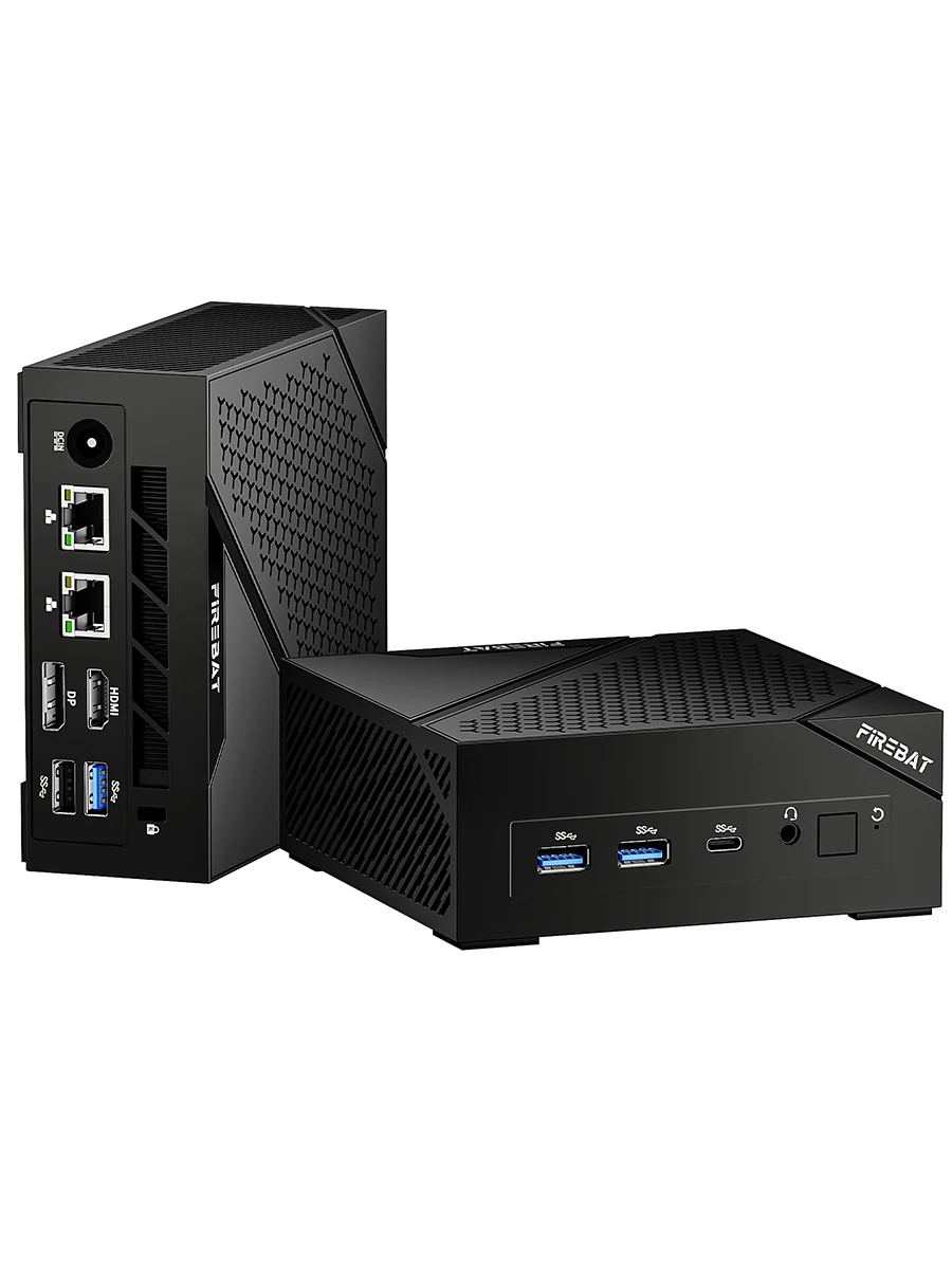 FIREBAT AM02 MINI PC AMD Ryzen 5 6600H LPDDR5 16GB 6400MHz RAM 512GB SSD WIFI6 BT5.2 Portable Desktop MINI-PC Computer