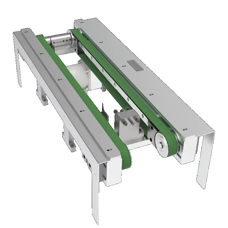 Heavy duty double timing belt pallet conveyor for precision positioning conveyors for automated production lines