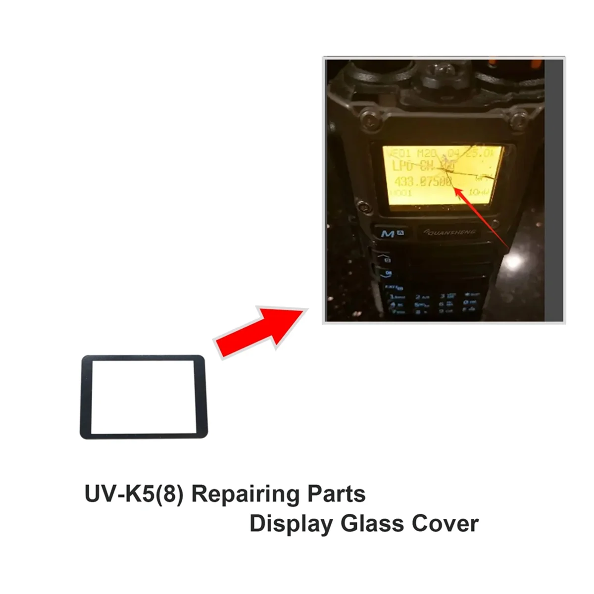 a64i-para-uv-k5-8-uv-k5-walkie-talkie-display-capa-arcilica-pecas-de-reparo-de-substituicao
