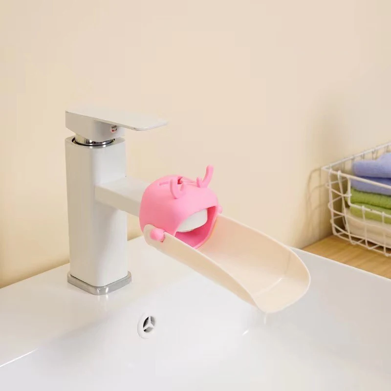 Children Bathroom Tap Faucet Extender Water-saving Cartoon Kids Baby Wash-hand Faucet Extension Bathroom Accessories