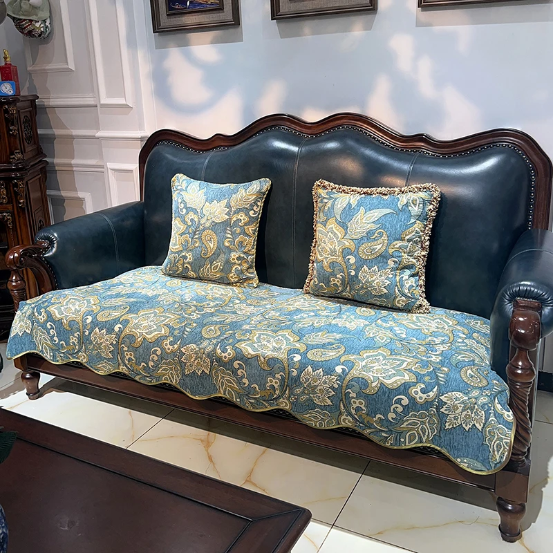 Dust-proof Anti-slip Sofa Cover Living Room Couch Cushion Fashion Embroidery Armchairs Seat Cushion Home Decoration Slipcover