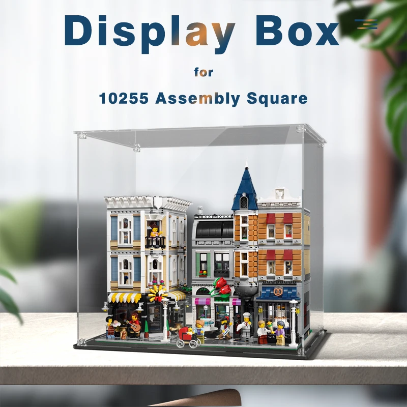 

Acrylic Display Box for Lego 10255 Assembly Square Dustproof Clear Display Case Model Storage box (Toy Bricks Set not Included