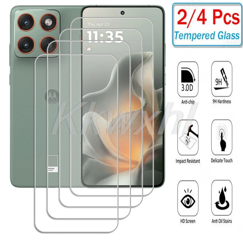 2-4 قطعة 9H الزجاج المقسى لموتورولا إيدج 70 6.67 "Edge70 Moto X70 Air MotoX70 X70Air MotoX70Air واقي للشاشة غطاء الفيلم #1