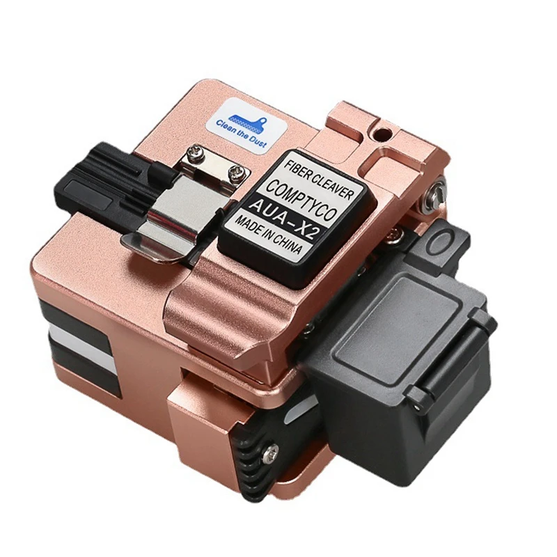 

COMPTYCO AUA-X2 High Precision Fiber Cleaver With Waste Fiber Box,FTTH Fiber Optic Cold Connection Hot Melt Cable Cutter Tools