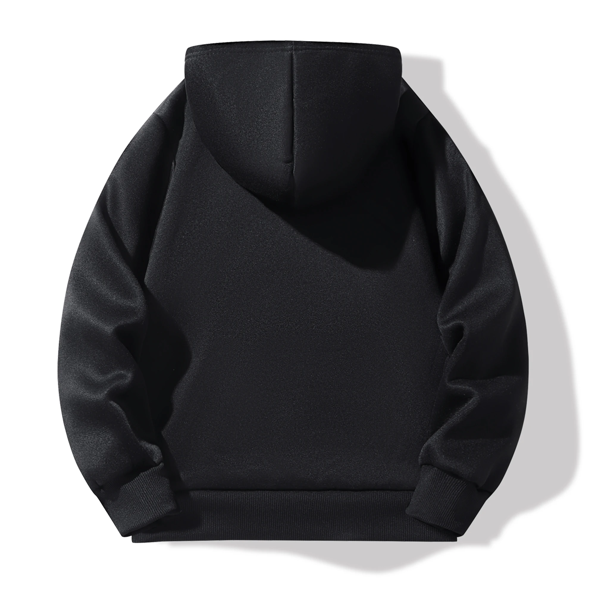 سويت شيرت بغطاء للرأس بلون موحد للأولاد والبنات - دافئ، مريح، مبطن بالصوف، طراز أساسي متعدد الاستخدامات، مثالي كهدايا