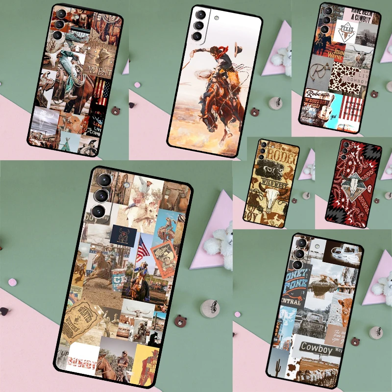 Cowboy Cowgirl Howdy Western Ranch Case For Samsung Galaxy S26 Ultra S25 S23 S22 S21 S24 Ultra S10 S20 Plus S25 FE Phone Cover